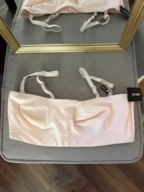 Steve Madden Light Blush Strapless Bandeau with Removable Straps